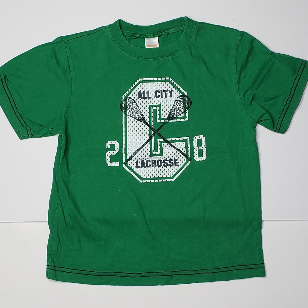 3/$15 🌻Gymboree green lacrosse tshirt
